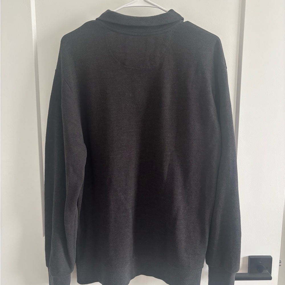U.S. Polo Assn. Men's Black Zip-Up Sweater - Picture 4 of 4